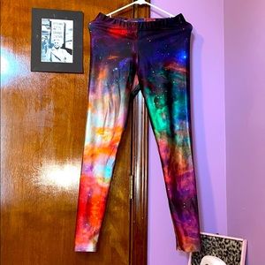 Size Large Galaxy BlackMilk Leggings